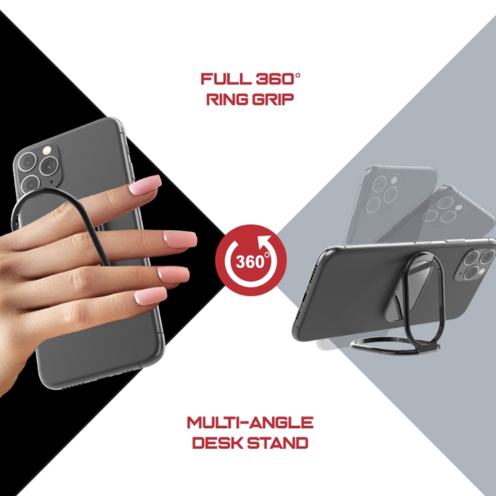 AXISGRIP Universal Smartphone Ring Holder & Desk Stand With 360 Rotation